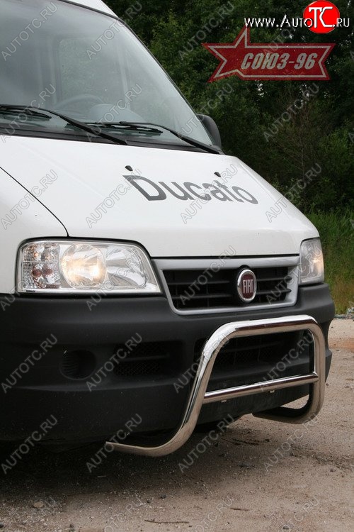 10 844 р. Защита переднего бампера Souz-96 (d60) Fiat Ducato 250 (2006-2014)  с доставкой в г. Санкт‑Петербург