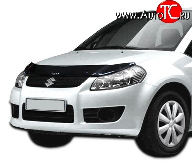 2 489 р. Дефлектор капота NovLine Suzuki SX4 YA21S,YB21S дорестайлинг, хэтчбэк (2006-2011)  с доставкой в г. Санкт‑Петербург