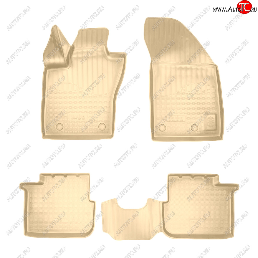 2 459 р. Коврики салона Norplast Unidec  Fiat Tipo  Egea (2015-2024) универсал, хэтчбэк 5 дв. (Цвет: бежевый)  с доставкой в г. Санкт‑Петербург