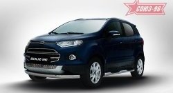 16 109 р. Защита переднего бампера из овальной трубы (d75х42) Souz-96 Ford EcoSport дорестайлинг (2013-2019)  с доставкой в г. Санкт‑Петербург. Увеличить фотографию 1