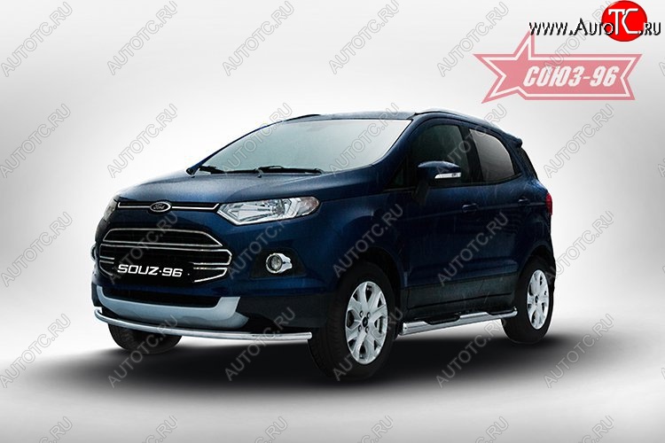 13 049 р. Защита переднего бампера (d42) Souz-96 Ford EcoSport дорестайлинг (2013-2019)  с доставкой в г. Санкт‑Петербург