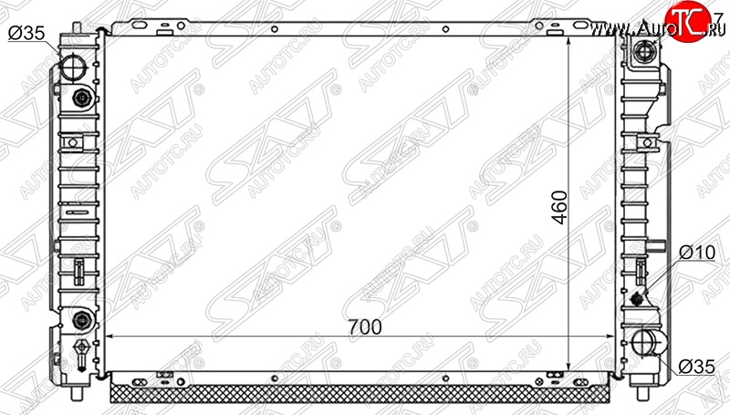 7 899 р. Радиатор двигателя SAT (пластинчатый, 2.0/2.3, МКПП/АКПП)  Ford Escape  1 (2000-2007), Ford Maverick  TM1 (2000-2007), Mazda Tribute (2000-2011)  с доставкой в г. Санкт‑Петербург