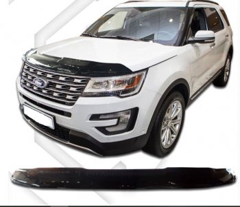 Дефлектор капота CA-Plastiс exclusive Ford (Форд) Explorer (Експлорер)  U502 (2015-2019) U502 1-ый рестайлинг, 5 дв., 2-ой рестайлинг, 5 дв.