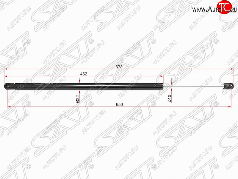 619 р. Правый упор крышки багажника SAT (газовый)  Ford Explorer  U502 (2010-2019) дорестайлинг, 1-ый рестайлинг, 5 дв., 2-ой рестайлинг, 5 дв.  с доставкой в г. Санкт‑Петербург