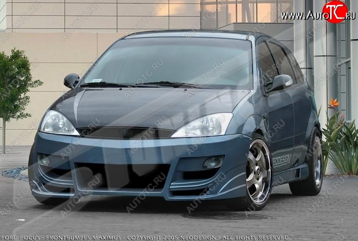 28 999 р. Передний бампер EVO 2  Ford Focus  1 (1998-2005) седан дорестайлинг, универсал дорестайлинг, хэтчбэк 3 дв. дорестайлинг, хэтчбэк 5 дв. дорестайлинг, седан рестайлинг, универсал рестайлинг, хэтчбэк 3 дв. рестайлинг, хэтчбэк 5 дв. рестайлинг  с доставкой в г. Санкт‑Петербург