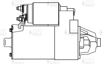 10 799 р. Стартер (V-1.8L/2.0L, 1,4кВт) STARTVOLT Ford Mondeo Mk1,BNP универсал (1992-1996)  с доставкой в г. Санкт‑Петербург. Увеличить фотографию 6