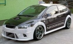 14 199 р. Пороги накладки Neodesign  Ford Focus  2 (2004-2011) хэтчбэк 3 дв. дорестайлинг, хэтчбэк 3 дв. рестайлинг  с доставкой в г. Санкт‑Петербург. Увеличить фотографию 1