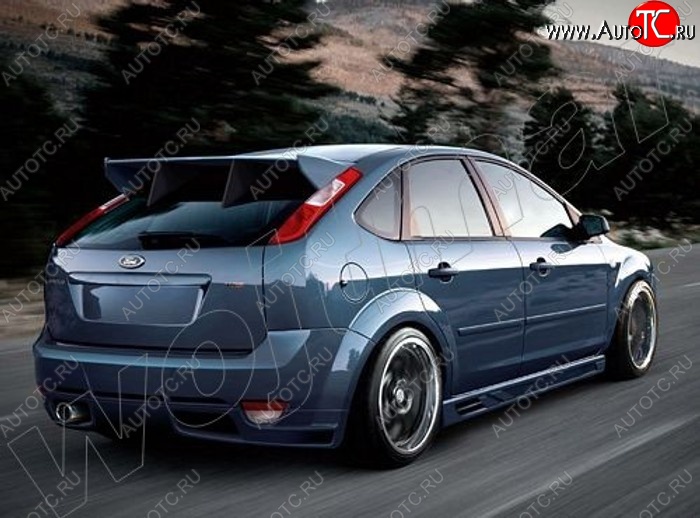 25 899 р. Задний бампер EVO Ford Focus 2 хэтчбэк 3 дв. дорестайлинг (2004-2007)  с доставкой в г. Санкт‑Петербург