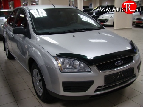 3 089 р. Дефлектор капота NovLine Ford Focus 2  седан дорестайлинг (2004-2008)  с доставкой в г. Санкт‑Петербург