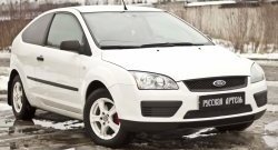 1 199 р. Зимняя заглушка решетки переднего бампера РА Ford Focus 2  седан дорестайлинг (2004-2008)  с доставкой в г. Санкт‑Петербург. Увеличить фотографию 4