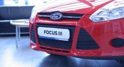 1 839 р. Сетка на бампер Novline Ford Focus 3 универсал дорестайлинг (2010-2015)  с доставкой в г. Санкт‑Петербург. Увеличить фотографию 3