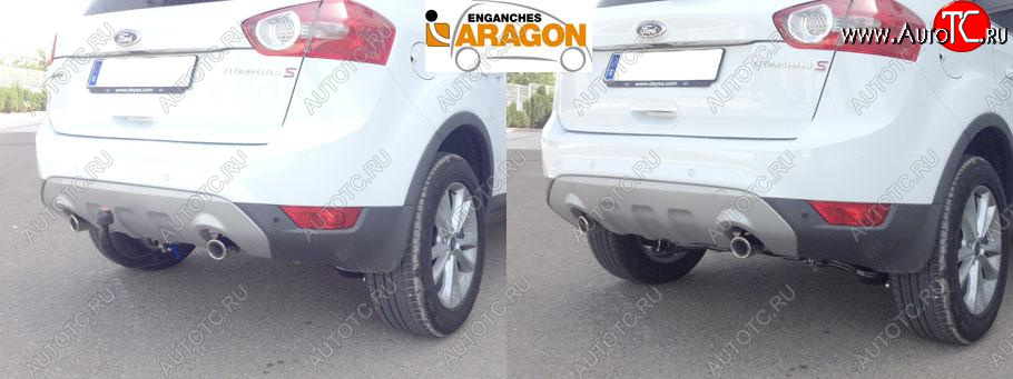 43 208 р. Фаркоп Aragon.(шар V) Ford Kuga 2 дорестайлинг (2013-2016)  с доставкой в г. Санкт‑Петербург