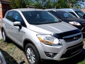 2 879 р. Дефлектор капота SIM Ford Kuga 1 (2008-2013)  с доставкой в г. Санкт‑Петербург. Увеличить фотографию 2