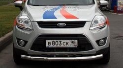 11 924 р. Одинарная защита переднего бампера диаметром 60 мм Novline Ford Kuga 1 (2008-2013)  с доставкой в г. Санкт‑Петербург. Увеличить фотографию 1