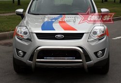 11 564 р. Защита переднего бампера Souz-96 (d60) Ford Kuga 1 (2008-2013)  с доставкой в г. Санкт‑Петербург. Увеличить фотографию 1