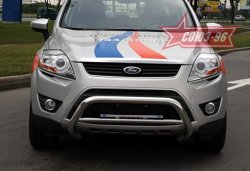 12 149 р. Защита переднего бампера Souz-96 (d60) Ford Kuga 1 (2008-2013)  с доставкой в г. Санкт‑Петербург. Увеличить фотографию 1