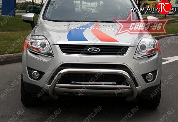 12 149 р. Защита переднего бампера Souz-96 (d60) Ford Kuga 1 (2008-2013)  с доставкой в г. Санкт‑Петербург