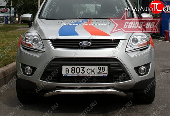 10 799 р. Защита переднего бампера одинарная Souz-96 (d60).  Ford Kuga  1 (2008-2013)  с доставкой в г. Санкт‑Петербург