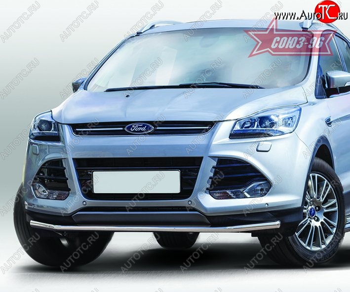 14 264 р. Защита переднего бампера одинарная Souz-96 Premium High (d42) Ford Kuga 2 дорестайлинг (2013-2016)  с доставкой в г. Санкт‑Петербург