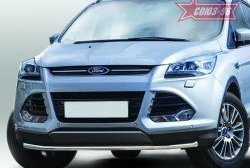 13 679 р. Защита переднего бампера одинарная Souz-96 Premium Low (d42) Ford Kuga 2 дорестайлинг (2013-2016)  с доставкой в г. Санкт‑Петербург. Увеличить фотографию 1