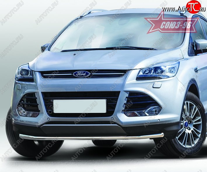 13 679 р. Защита переднего бампера одинарная Souz-96 Premium Low (d42) Ford Kuga 2 дорестайлинг (2013-2016)  с доставкой в г. Санкт‑Петербург