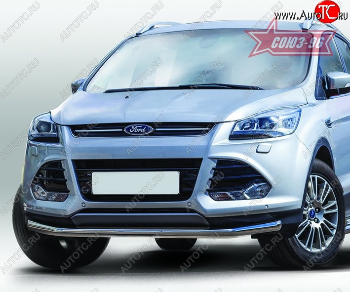 14 669 р. Защита переднего бампера одинарная Souz-96 Premium Low (d60) Ford Kuga 2 дорестайлинг (2013-2016)  с доставкой в г. Санкт‑Петербург