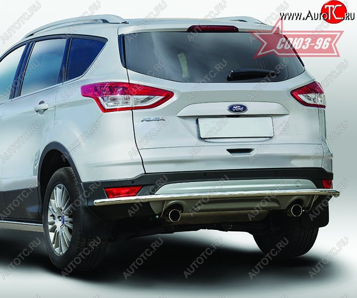 14 264 р. Защита заднего бампера Souz-96 (d42) Long Ford Kuga 2 дорестайлинг (2013-2016)  с доставкой в г. Санкт‑Петербург