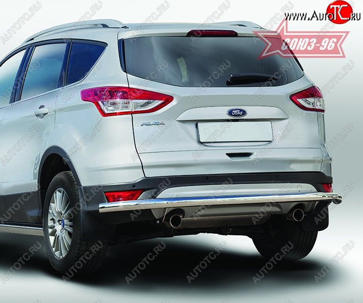 15 029 р. Защита заднего бампера Souz-96 Long (d60) Ford Kuga 2 дорестайлинг (2013-2016)  с доставкой в г. Санкт‑Петербург