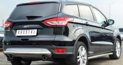 14 899 р. Одинарная защита заднего бампера из трубы диаметром 63 мм SLITKOFF Ford Kuga 2 дорестайлинг (2013-2016)  с доставкой в г. Санкт‑Петербург. Увеличить фотографию 4