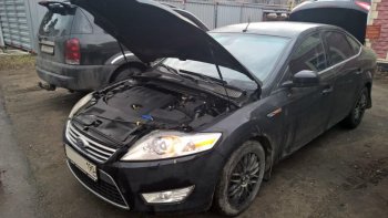 2 149 р. Упоры капота Russtal Ford Mondeo Mk4,BD дорестайлинг, седан (2007-2010)  с доставкой в г. Санкт‑Петербург. Увеличить фотографию 1