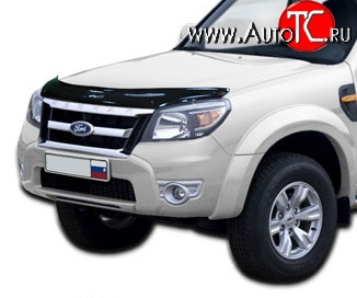 2 879 р. Дефлектор капота NovLine Ford Ranger DoubleCab дорестайлинг (2011-2016)  с доставкой в г. Санкт‑Петербург