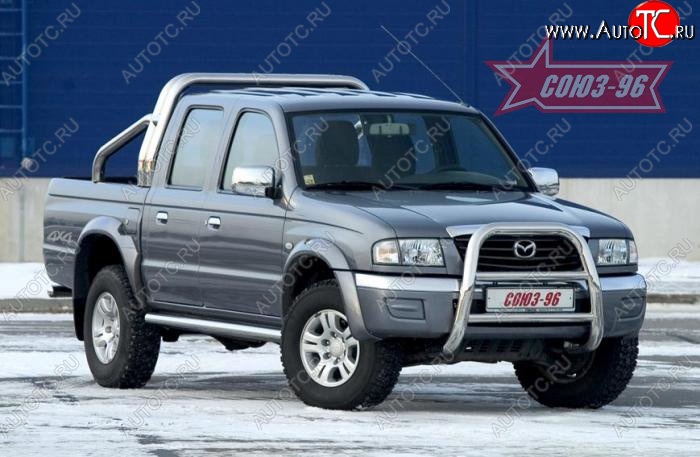 20 114 р. Защита переднего бампера Souz-96 (d76) Ford Ranger (2006-2009)  с доставкой в г. Санкт‑Петербург