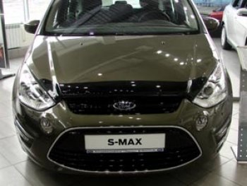 579 р. Дефлектор капота SIM Ford S-Max 1 рестайлинг (2010-2015)  с доставкой в г. Санкт‑Петербург. Увеличить фотографию 2