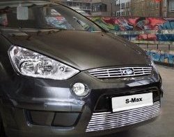 Декоративная вставка решетки радиатора Novline Ford S-Max 1 дорестайлинг (2006-2010)