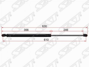 629 р. Упор крышки багажника SAT (газовый)  Ford S-Max  1 (2006-2015) дорестайлинг, рестайлинг  с доставкой в г. Санкт‑Петербург. Увеличить фотографию 1