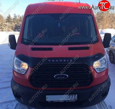 999 р. Дефлектор капота Russtal (вариант Б)  Ford Transit (2014-2022) цельнометаллический фургон  с доставкой в г. Санкт‑Петербург