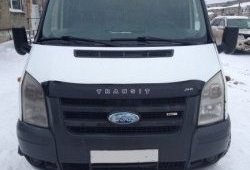 Дефлектор капота (рестайлинг) Russtal (короткий) Ford Transit 3  рестайлинг (2006-2014)