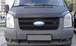 1 749 р. Сетка в решетку радиатора Russtal Ford Transit цельнометаллический фургон (2006-2014) (черная)  с доставкой в г. Санкт‑Петербург. Увеличить фотографию 1