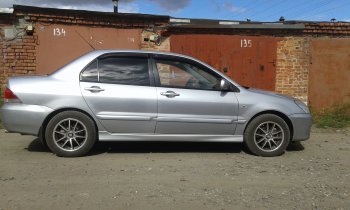 3 699 р. Пороги накладки Сток 2л Mitsubishi Lancer 9 1-ый рестайлинг седан (2003-2005) (Неокрашенные)  с доставкой в г. Санкт‑Петербург. Увеличить фотографию 10