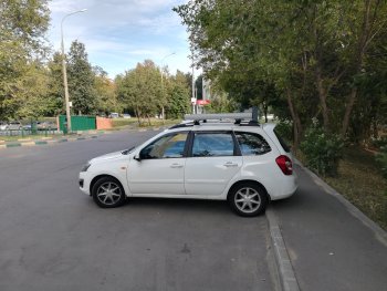 2 499 р. Багажная корзина Металл Дизайн Mitsubishi Outlander GN (2021-2025) (серебристая)  с доставкой в г. Санкт‑Петербург. Увеличить фотографию 5