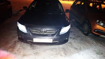 699 р. Комплект ресничек на фары Sport Toyota Corolla E150 седан дорестайлинг (2006-2010) (Неокрашенные)  с доставкой в г. Санкт‑Петербург. Увеличить фотографию 12