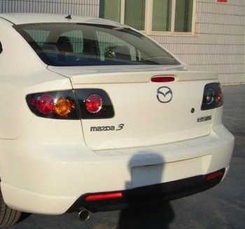 2 799 р. Лип спойлер Drive  Mazda 3/Axela  BK (2003-2009) дорестайлинг седан, рестайлинг седан (Неокрашенный)  с доставкой в г. Санкт‑Петербург. Увеличить фотографию 3