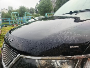 2 879 р. Дефлектор капота NovLine Mitsubishi Outlander XL (CW)  дорестайлинг (2005-2009)  с доставкой в г. Санкт‑Петербург. Увеличить фотографию 2