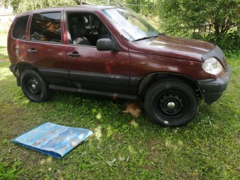 1 069 р. Пороги накладки Autodemic  Chevrolet Niva  2123 (2002-2008), Лада 2123 (Нива Шевроле) (2002-2008) (Текстурная поверхность)  с доставкой в г. Санкт‑Петербург. Увеличить фотографию 6