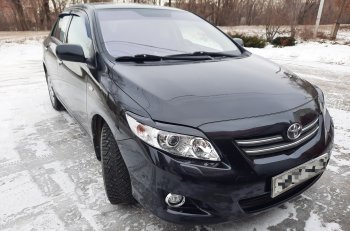 699 р. Комплект ресничек на фары Sport  Toyota Corolla  E150 (2006-2010) седан дорестайлинг (Неокрашенные)  с доставкой в г. Санкт‑Петербург. Увеличить фотографию 18