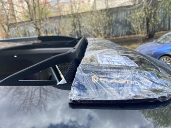 1 759 р. Универсальный дефлектор люка CA Plastic (940 мм) Toyota Corolla Axio (E160) седан 1-ый рестайлинг (2015-2017) (Classic полупрозрачный)  с доставкой в г. Санкт‑Петербург. Увеличить фотографию 4