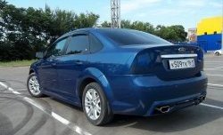 4 199 р. Пороги накладки FT  Ford Focus  2 (2004-2011)  седан дорестайлинг, универсал дорестайлинг, хэтчбэк 5 дв. дорестайлинг, седан рестайлинг, универсал рестайлинг, хэтчбэк 5 дв. рестайлинг (Неокрашенные)  с доставкой в г. Санкт‑Петербург. Увеличить фотографию 3