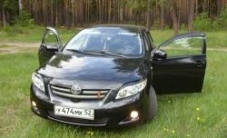 699 р. Комплект ресничек на фары Sport  Toyota Corolla  E150 (2006-2010) седан дорестайлинг (Неокрашенные)  с доставкой в г. Санкт‑Петербург. Увеличить фотографию 2