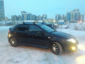 2 569 р. Пороги накладки Атланта Chevrolet Lacetti хэтчбек (2002-2013) (Неокрашенные)  с доставкой в г. Санкт‑Петербург. Увеличить фотографию 4