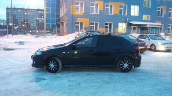 2 569 р. Пороги накладки Атланта Chevrolet Lacetti хэтчбек (2002-2013) (Неокрашенные)  с доставкой в г. Санкт‑Петербург. Увеличить фотографию 2